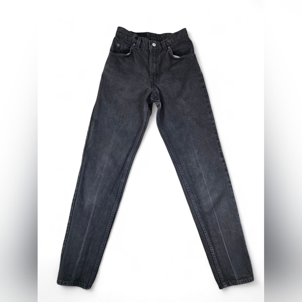 Levi’s 10950 Relaxed Fit Tapered Leg Black Jeans 5 Long USA Vintage 90s